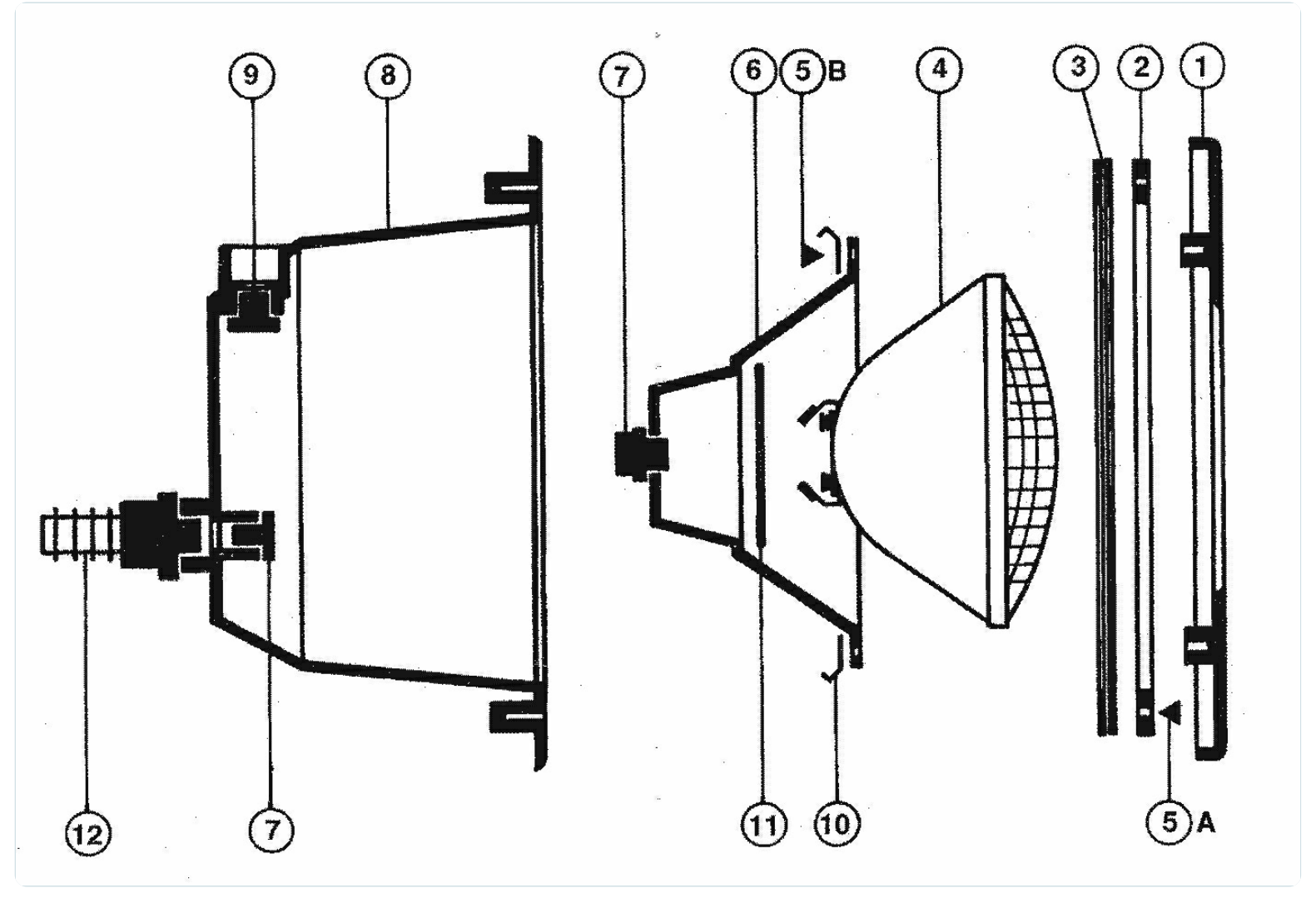 Cofies 300 W exploded parts diagram