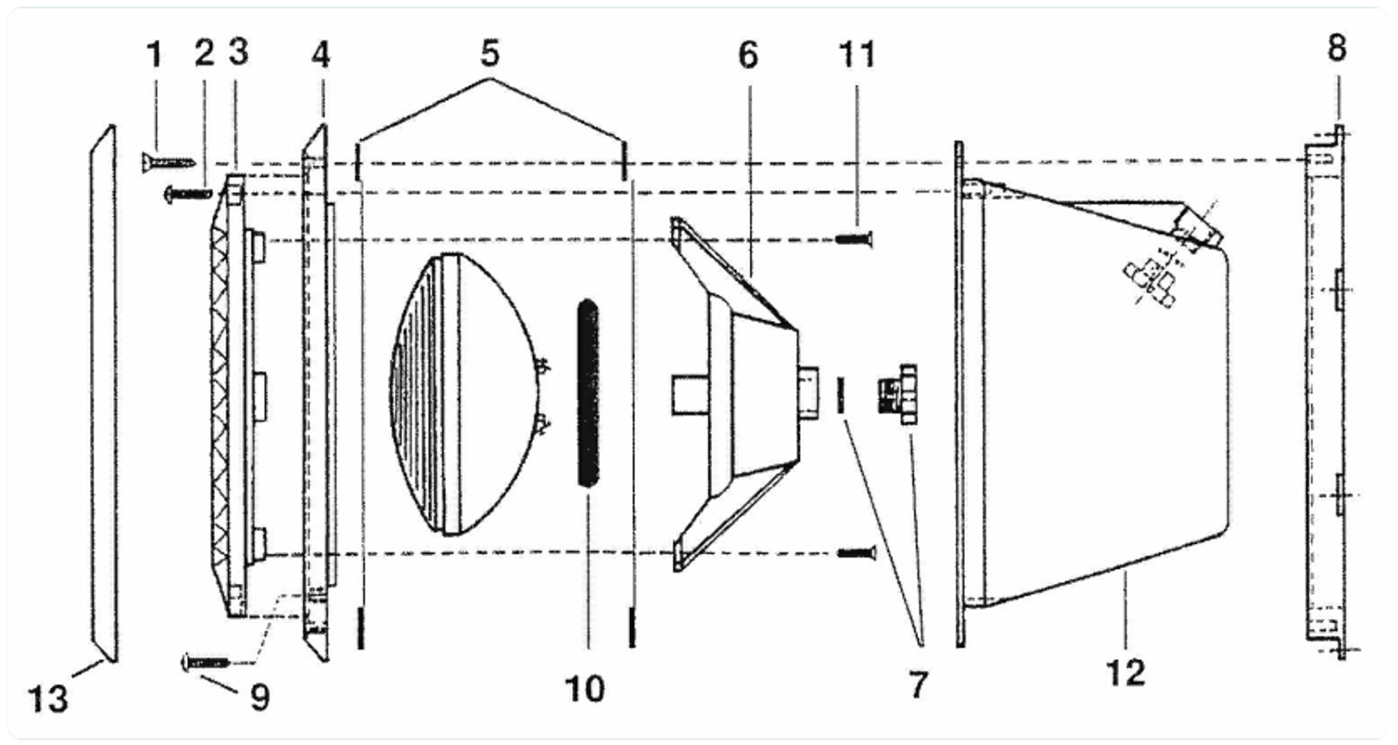 Rozkres světla Hayward 300 W