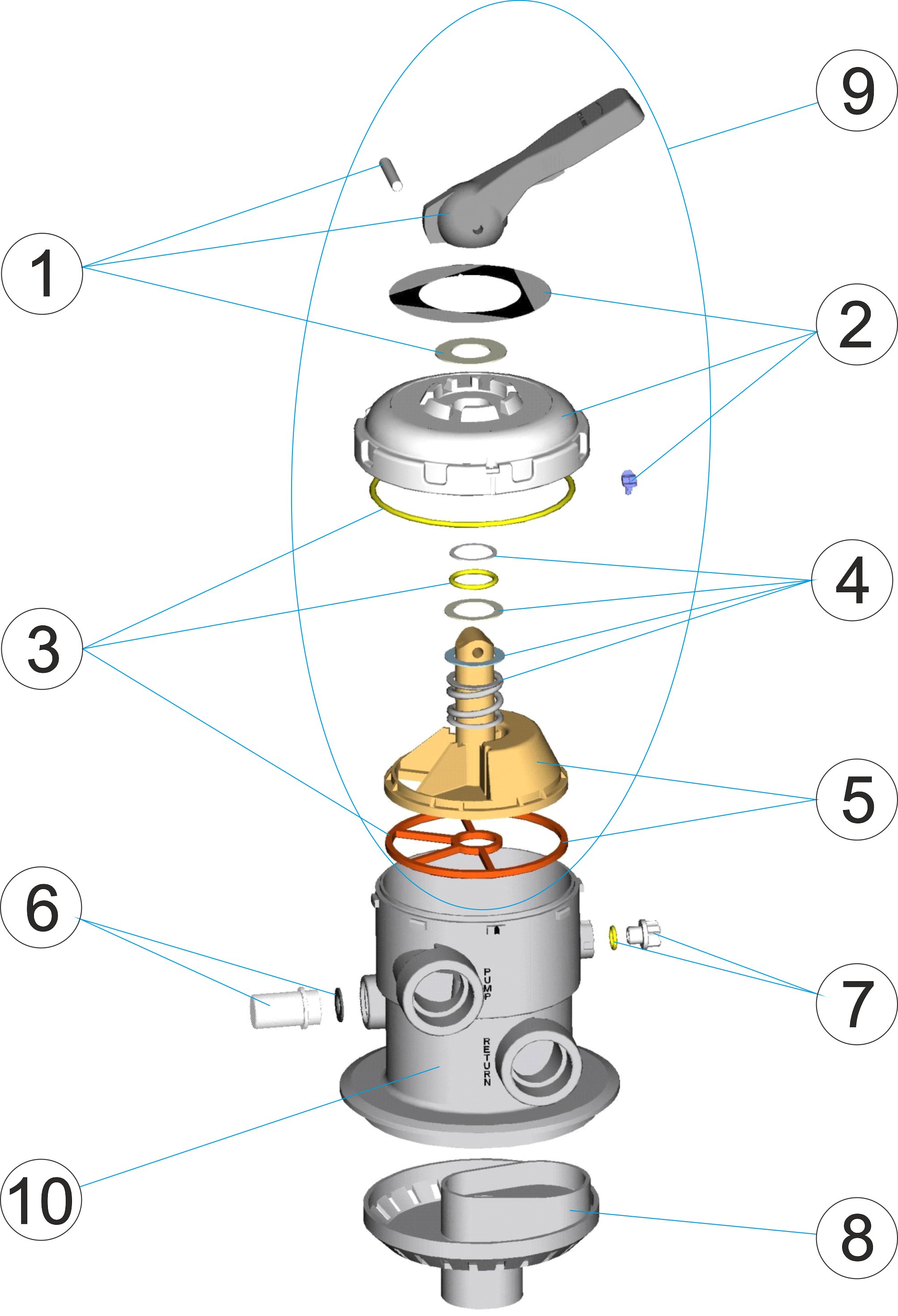 Servis bajonetového ventilu 1½″
