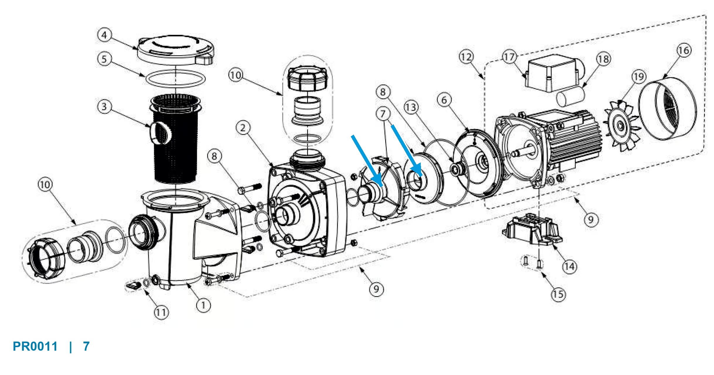 Turbína s difuzorem čerpadla FreeFlo 0,25 kW