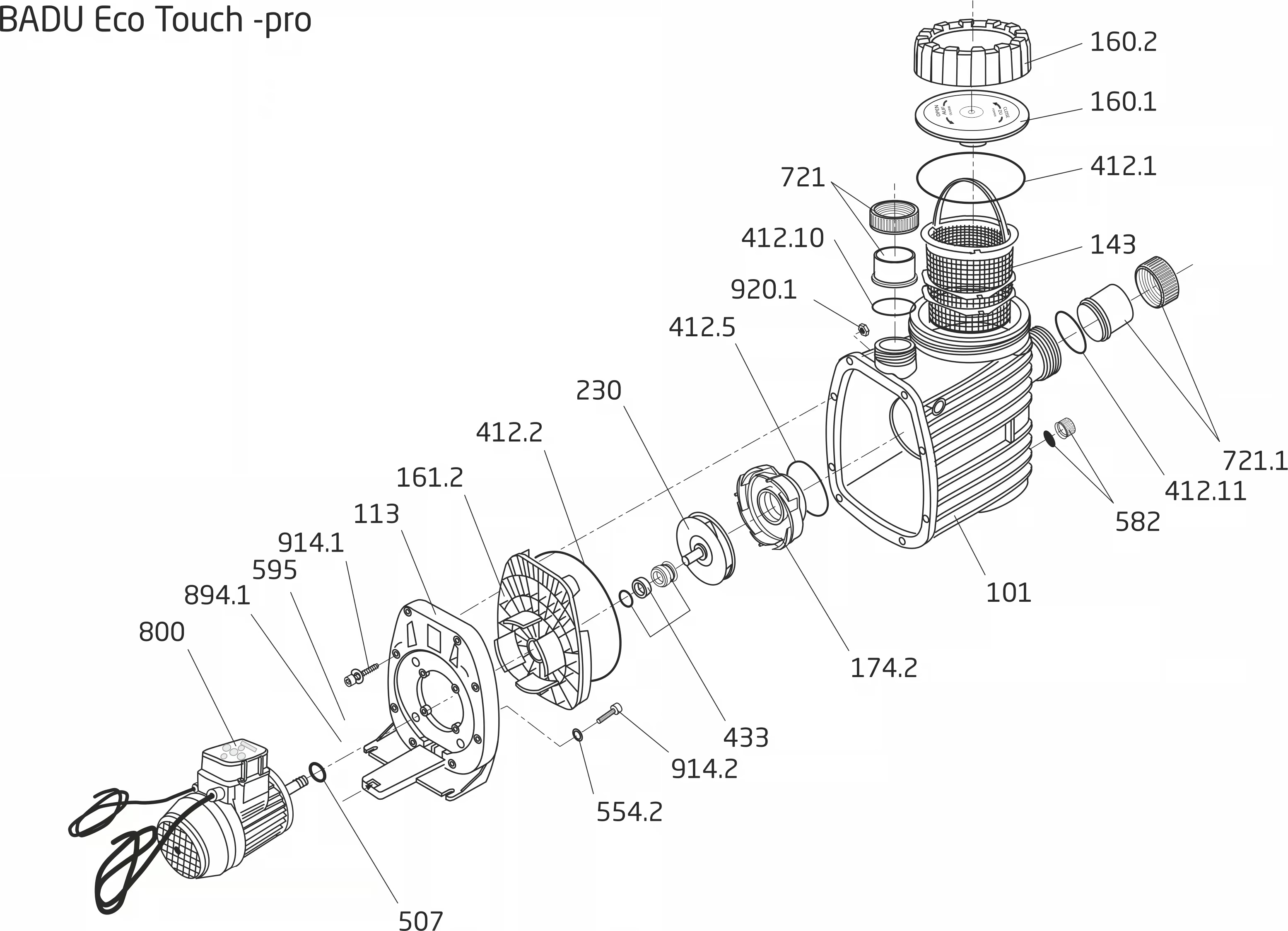 Original exploded view: BADU EcoTouch Pro