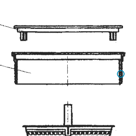 Límec víka skimmeru V20 / V30 – E1024003